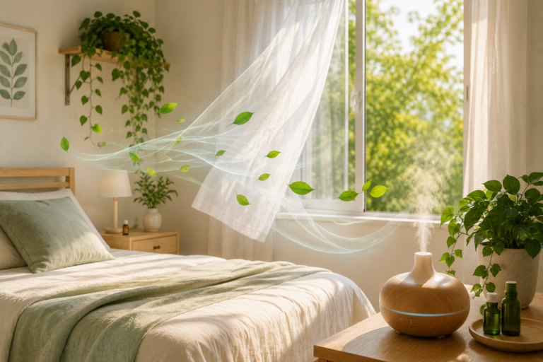 Como escolher aromas para reduzir a sensação de ar parado no quarto