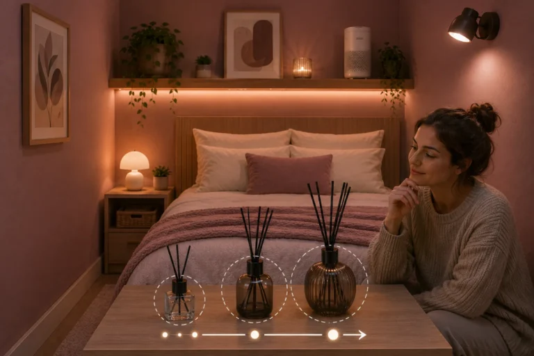 Como escolher o tamanho ideal de difusor para quartos pequenos e pouco ventilados
