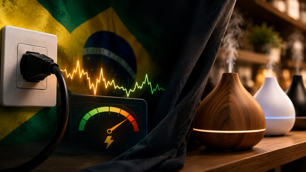A Voltagem Brasileira Expõe uma Fraqueza que o Mercado de Difusores Prefere Esconder